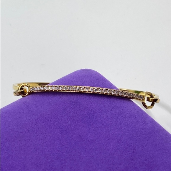 💛 Elegant 925 Gold Plated Sir Jakobs Bracelet with Crystal Accents - Picture 1 of 10
